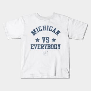 Michigan vs Everybody Funny Saying Kids T-Shirt